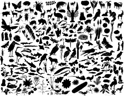 collage silhouettes