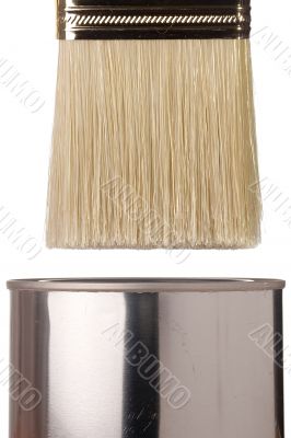 Paintbrush and Can