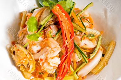 fresh seafood thai salad