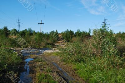 Road to creek