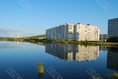 Reflection in lake