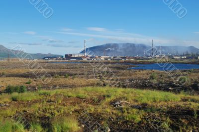 Smoke of factory