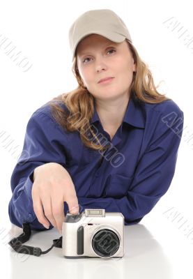 The woman with a camera