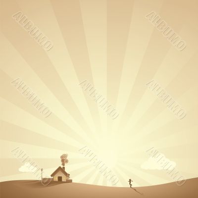 rural landscape scene