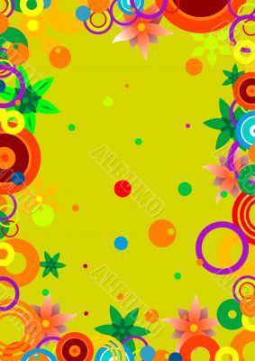 circles and flowers
