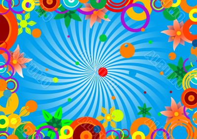 circles and flowers