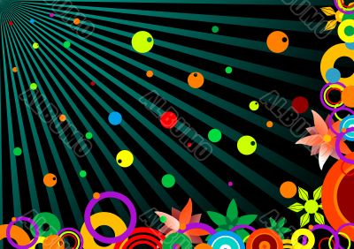 circles and flowers