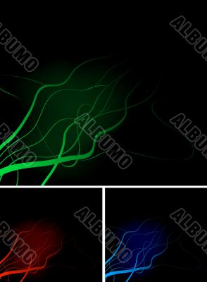 Abstract banners.