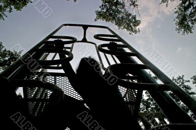 Climbing Silhouette