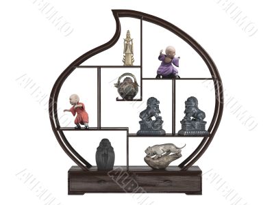 Asian statuettes