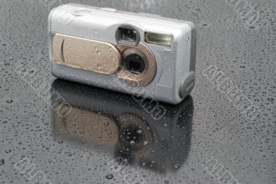 The silvery digital camera