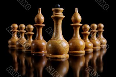 Chess On a black background