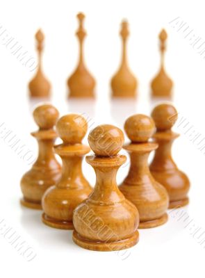 Group of chessmen.