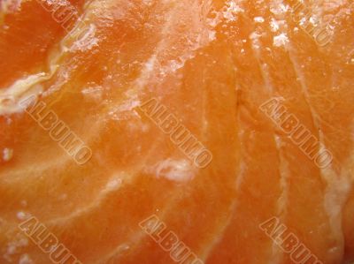 The meat of smoked trout. Background. Macro