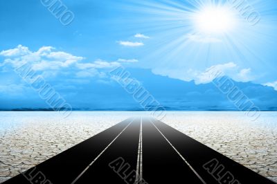 road on the desert
