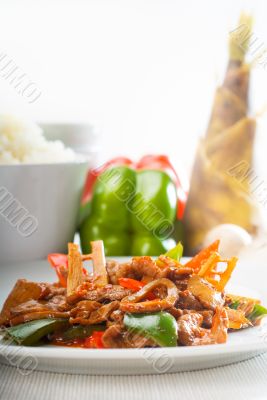 Chinese beef and vegetables