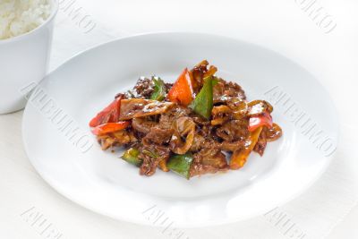 Chinese beef and vegetables