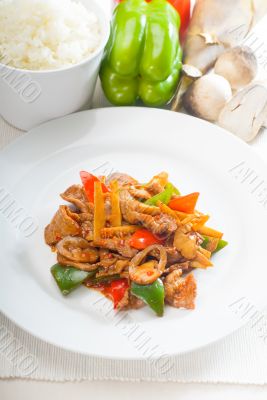 Chinese beef and vegetables