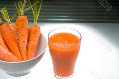fresh carrot juice
