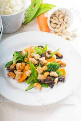 chicken and vegetables