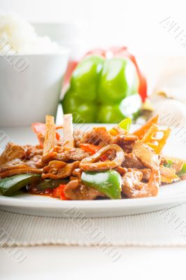 Chinese beef and vegetables