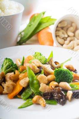 chicken and vegetables