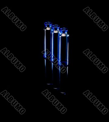 blue vials