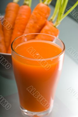 fresh carrot juice
