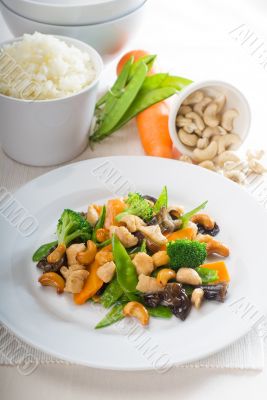 chicken and vegetables