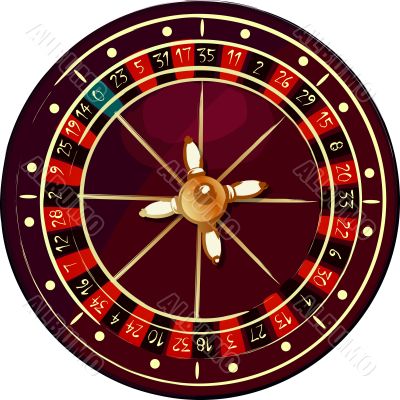 Grunge roulette wheel
