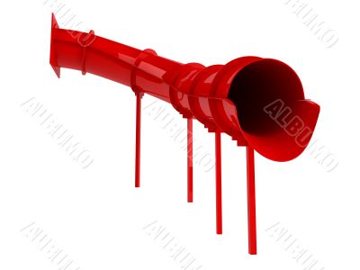 Red waterslide