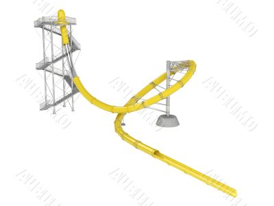 Yellow waterslide