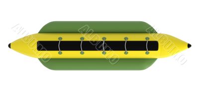Inflatable banana-boat