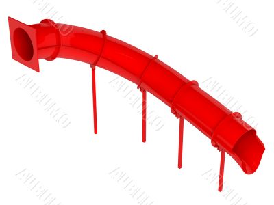 Red waterslide