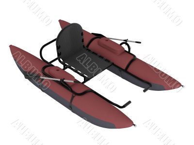 Inflatable catamaran