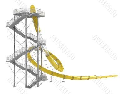 Yellow waterslide