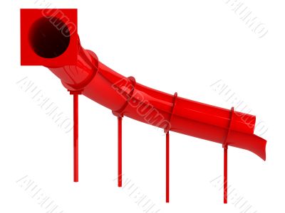 Red waterslide