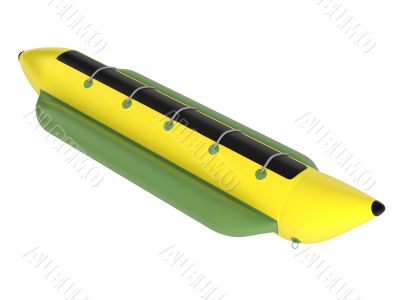 Inflatable banana-boat