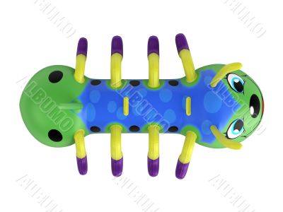 Inflatable centipede toy