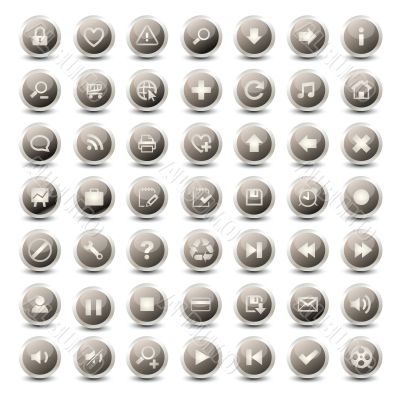 49 monocromatic web icons
