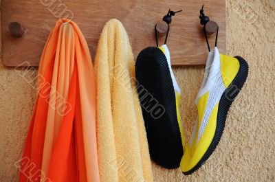 Beach Accessories on the Hooks