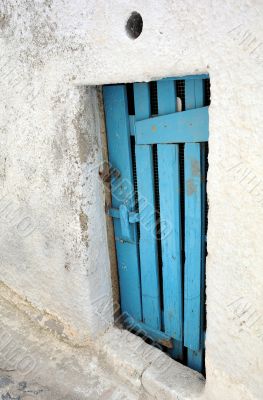Blue Door of Abandoned House