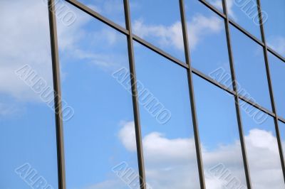 Blue Sky and Clouds Reflection