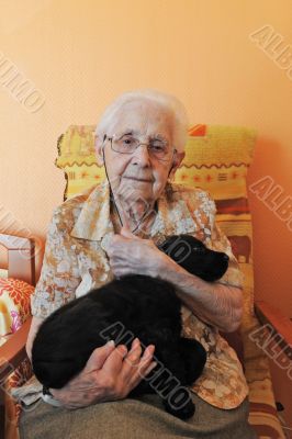  senior and puppy