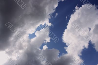 sky, blue, white, beautiful, outdoor, sunlight