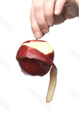 apple on hand
