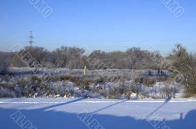blue snow