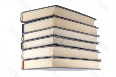 books on white