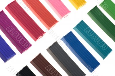 Colored plasticine