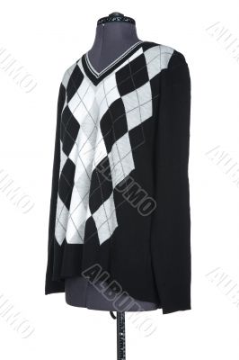 dummy with clothes isolated on white